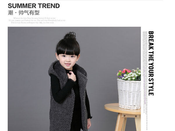 Gilet fille en laine - Ref 2071092 Image 17