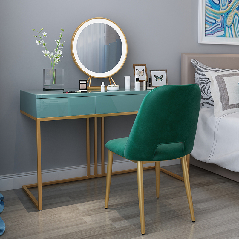 Nordic dressing table ins style dressing table modern minimalist European princess luxury net red vibrato dressing table with lamp