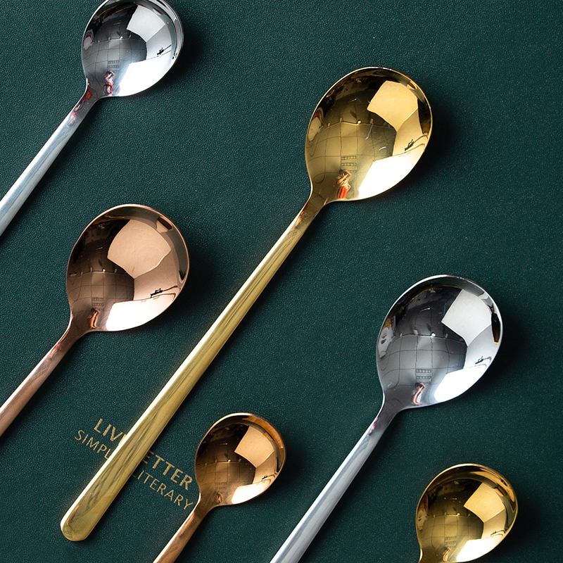 Yaixiu Xiuxi Dining Tableware Steakware and fork Set Household Stainless Steel Knife and Fork Dessert Spoon Fruit Dessert Fork