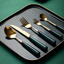 304 stainless steel Western tableware steak knife fork spoon chopsticks set home couple Net red ins knife and fork spoon three sets