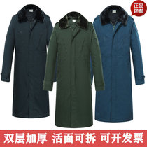New genuine regular coat green military cotton coat outdoor cold-proof and windproof over-the-knee lengthened coat thickened cotton-padded jacket