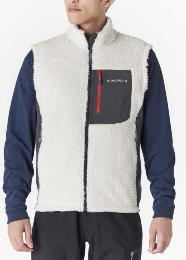 Montbell日本男保暖長毛抓絨背心 馬甲climaair Vest