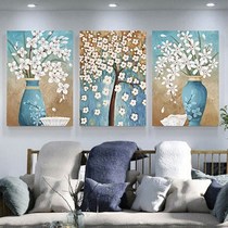 Nordic elk living room decoration painting sofa background wall hanging painting modern simple bedroom painting triple mural