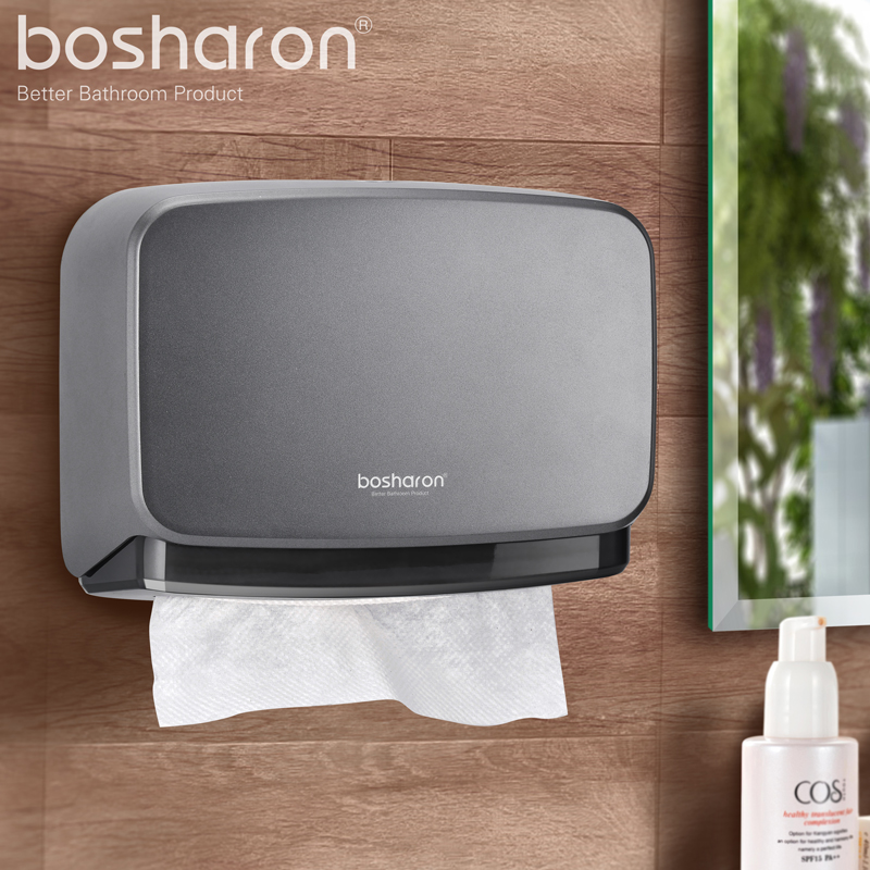 Toilet paper box Wall-mounted toilet paper box Hotel toilet paper box Wall-mounted powder room tissue box Hole-free kitchen