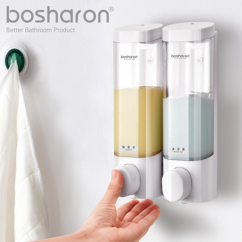 Soap Dispenser Hotel Bathroom Shampoo BATH LOTION BOX WALL-MOUNTED DRESSING ROOM HOME HAND WASH LIQUID BOTTLE FREE OF PUNCH