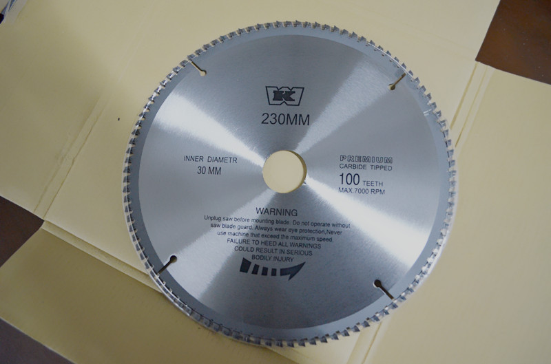 Saw blade 230*2 8*30*100T Wick aluminum cutting plastic saw blade door and window equipment accessories factory direct supply