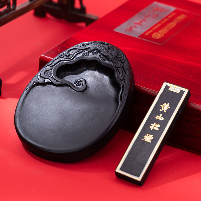 A Complete Set of Four Treasures of the Study: Pen, Ink, Paper, and Inkstone, Gift Box for Beginners, Calligraphy Brush Set for Beginners, High-End Professional-Grade Xuan Paper, Chinese Painting Practice, Wolf Hair and Mixed Hair, Small Regular Script