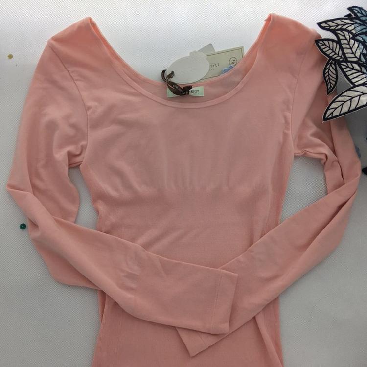 Mát mẻ có thể cổ tròn lớn liền mạch cơ thể định hình đồ lót cơ thể Slim áo sơ mi siêu mỏng đơn mảnh quần áo mùa thu K5458 quần lót nữ cao cấp