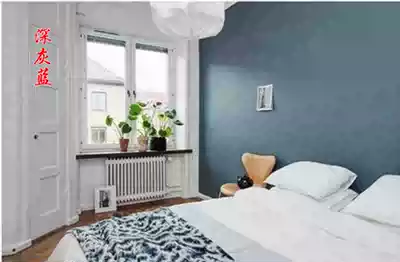 Bamboo charcoal environmental protection net taste high grade gray blue latex paint dark blue gray interior wall paint anti-formaldehyde home decoration environmental protection paint