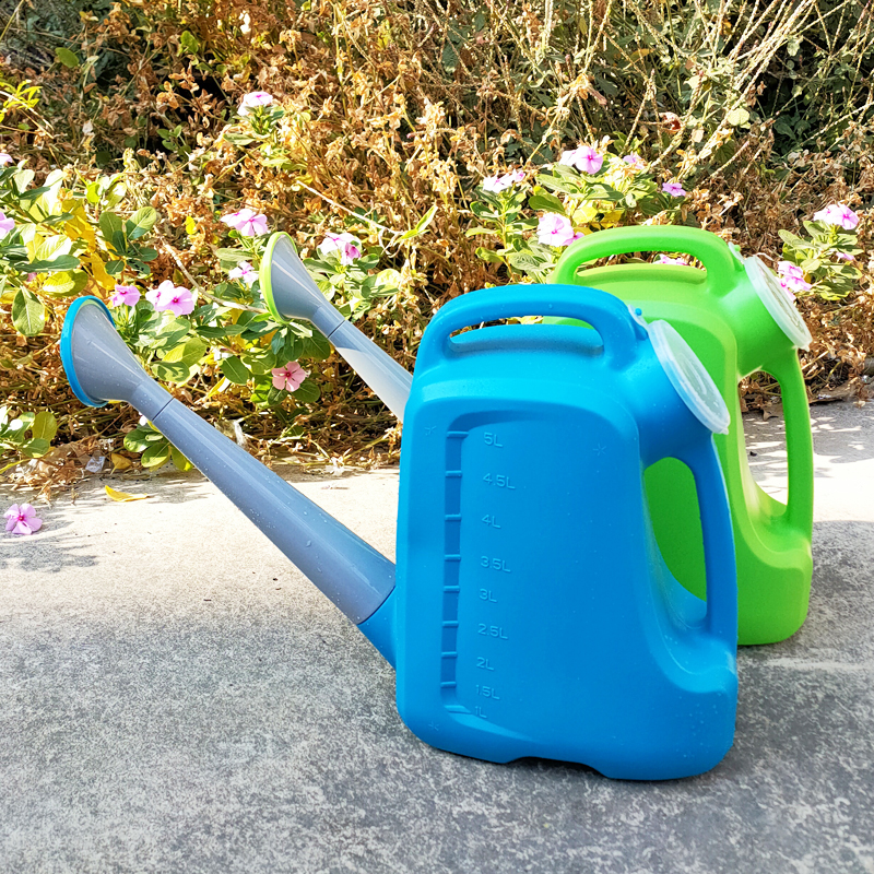 Thickened flower pot watering artifact watering kettle household children watering vegetable long mouth pot gardening large plastic spraying kettle