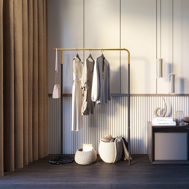 U Home | Marble Coat Rack Nordic Luxury Simple Hanger Floor-to-Floor Bedroom Save Space Home Storage