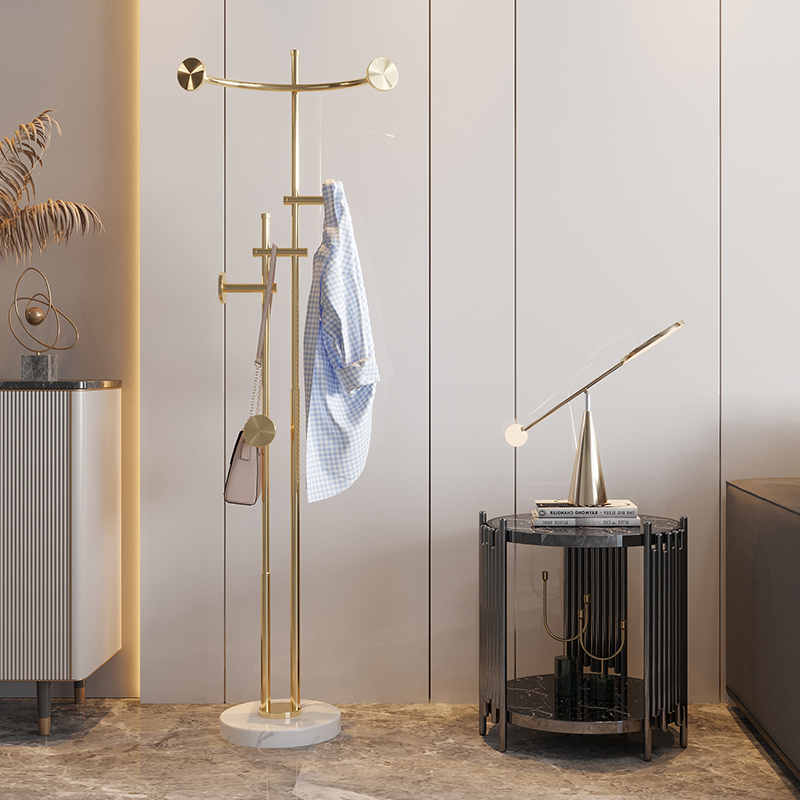 U Home | Stainless Steel Light Lavish Cloister Bedroom Floor Style Home Upscale Creative Nordic Wind Clothes Hanger