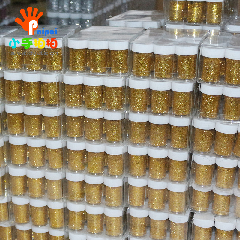 Glitter powder glitter powder glitter powder glitter powder kindergarten creative handmade diy tool material bottled canned