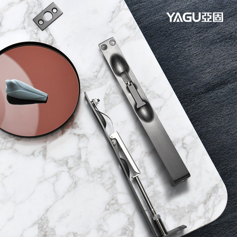 Yagu Tiandi dark latch anti-theft door double open door invisible sub-mother door stainless steel central control latch fire door