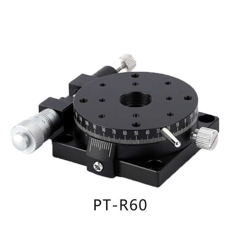 PT-R38 R60 R100 R125 manual rotation table precision fine tuning slide manual displacement
