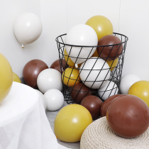 Morandi Color Series Balloon Birthday Arrangement Scene Decoration Childrens Baby Party 100 Days Latex Single Ball