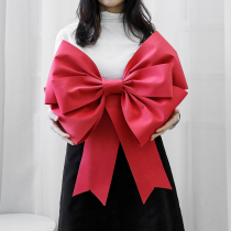 ins red oversized butterfly knot decoration giant mesh red wedding house birthday party arrangement decorative items pink