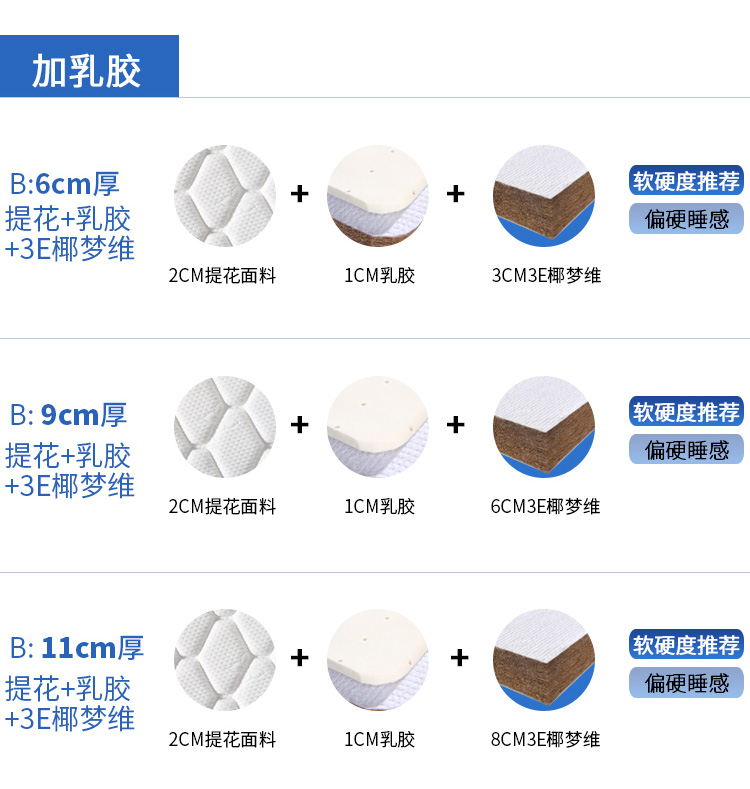 Nệm xơ dừa 1,8m1,5m1,2 m trẻ em thảm đôi ký túc xá cọ Simmons tùy chỉnh gấp - Nệm nệm cao su thiên nhiên kim cương