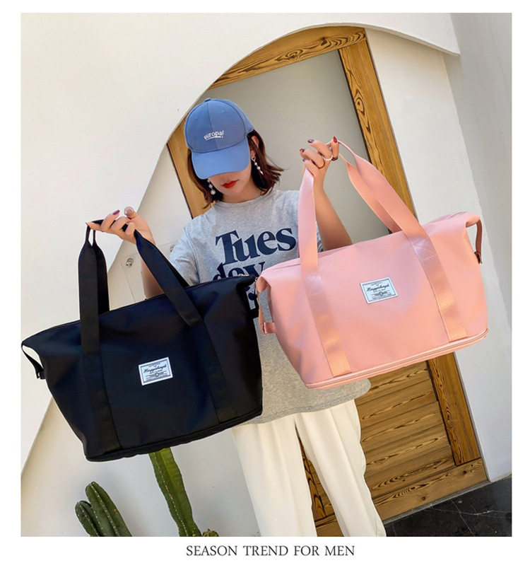 Casual Bag Dry Wet Separation Sports Bag Hand Single Shoulder Bag Yoga Fitness Bag Large Capacity Travel Bag Custom LOGO