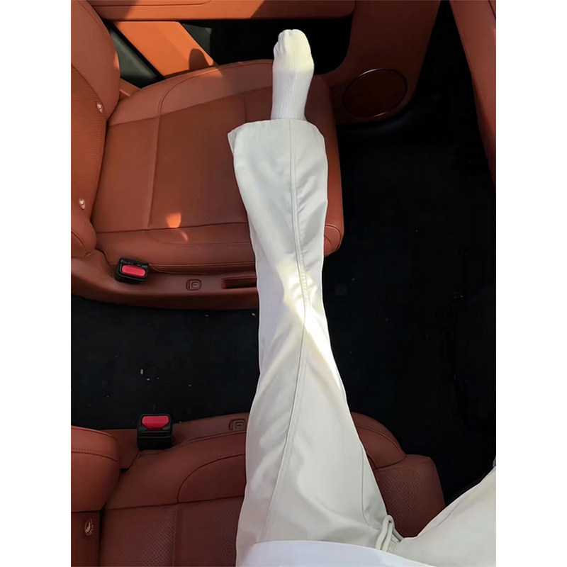 Off-White Diagonal-Cut Quick-Dry Sports Pants for Men and Women, Thin American-Style Three-Proof Softshell Hiking Pants, Straight-Leg Casual Trendy Pants
