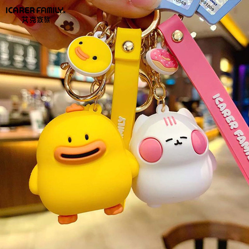 Meal Card Rabbit Key Button 2021 New Locomotive Electric Car Lovers A Pair of Cartoon Refined Fairy