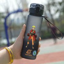 Fire And Shadow Ninja Water Cup Mens Plastic Cups Anti-Fall High Temperature And Primary School Students Female Portable and Cartoon With Hand Cups
