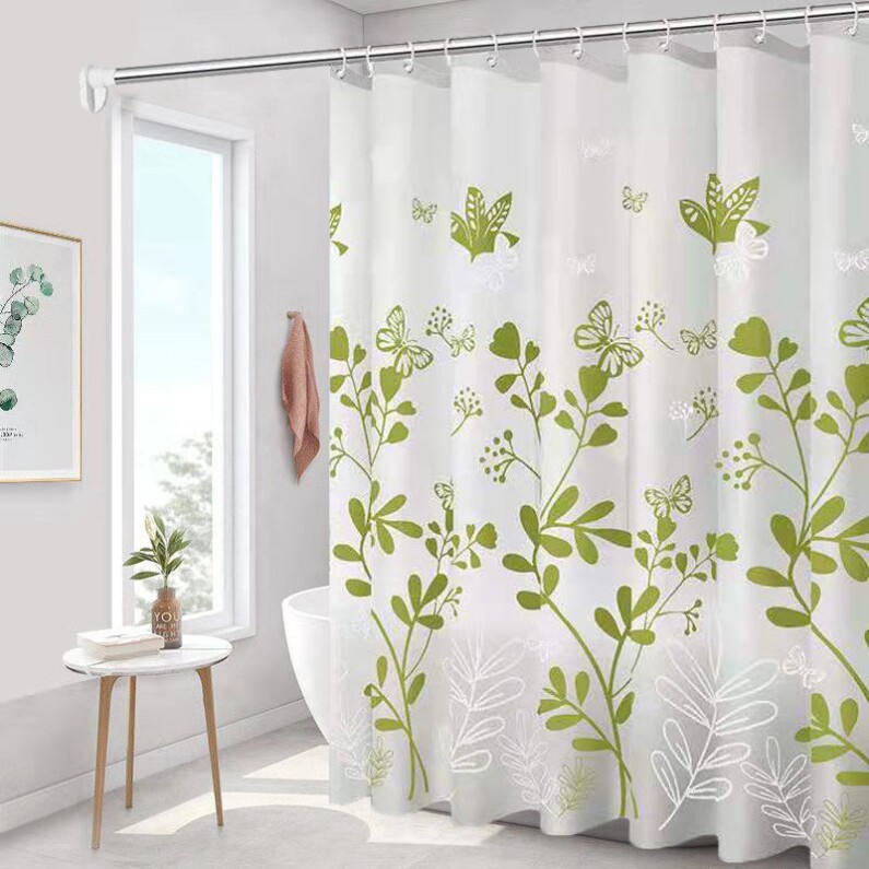 Bathroom blinds waterproof curtain mildew-proof bath curtain bath partition window bathing curtains Dressing Room Door Curtain Free of perforated telescopic rods