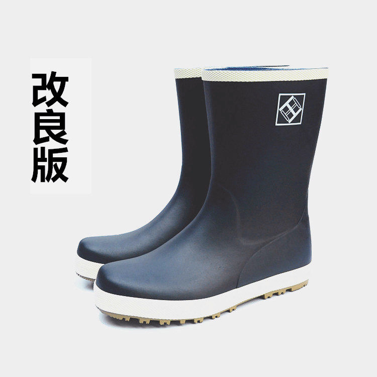 Foreign Singles Bestselling Mid-Barrel Men's Casual Non-slip Male and Men's Golf Rain Boots Rain Shoes Men's Water Shoes-Taobao