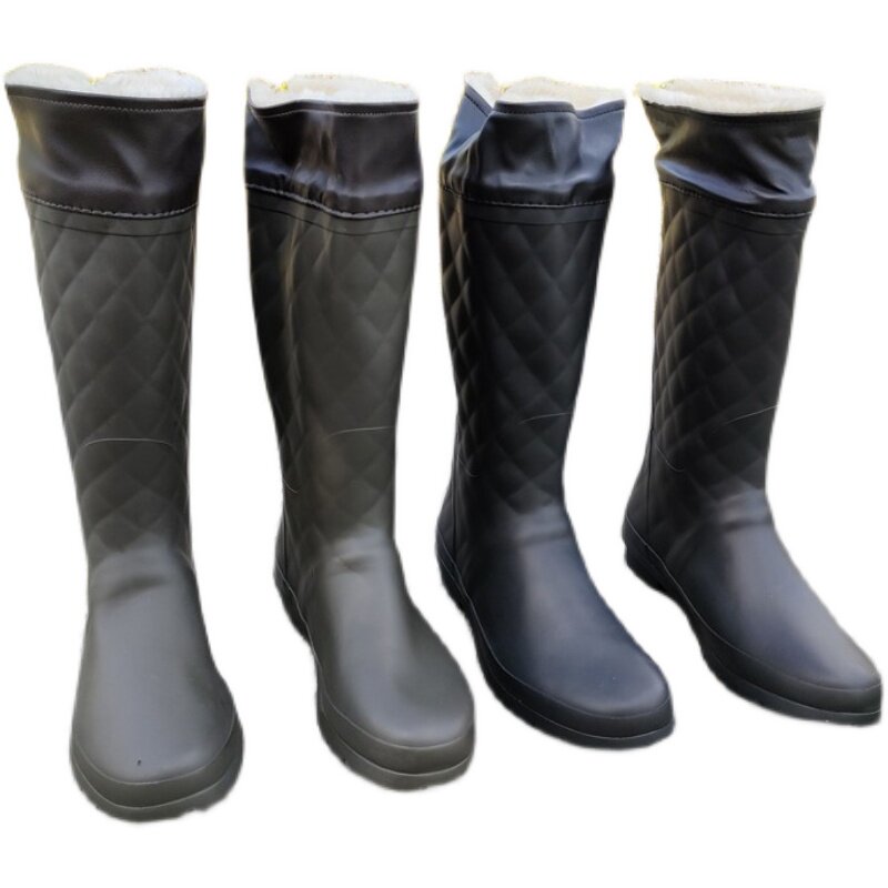 Outer single cotton rubber rain boots high quality winter rubber rain boots lightweight rain boots rain boots women's rain boots