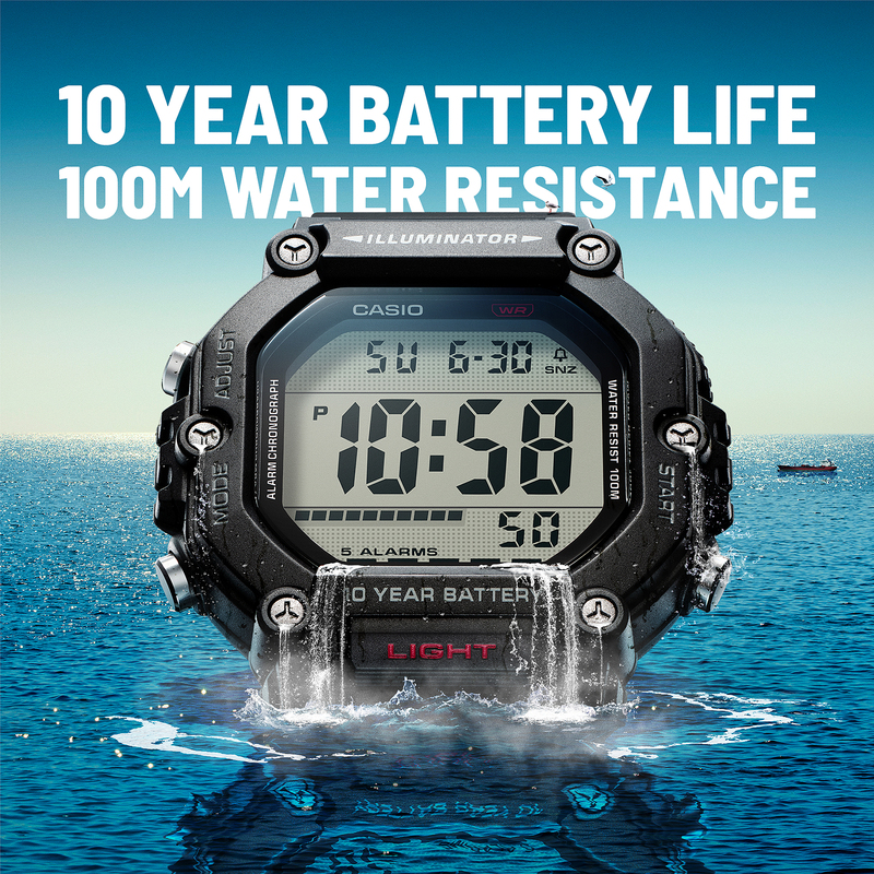 Casio Casio Men's and Women's Fashionable Student Retro Sports Small Square Waterproof Watch Official Authentic Ae-1600