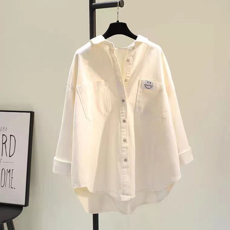 Maternity Shirts, Spring and Autumn Mid-Length Shirts That Cover the Buttocks during Pregnancy, Maternity Tops, Summer Thin Outerwear, Popular Online