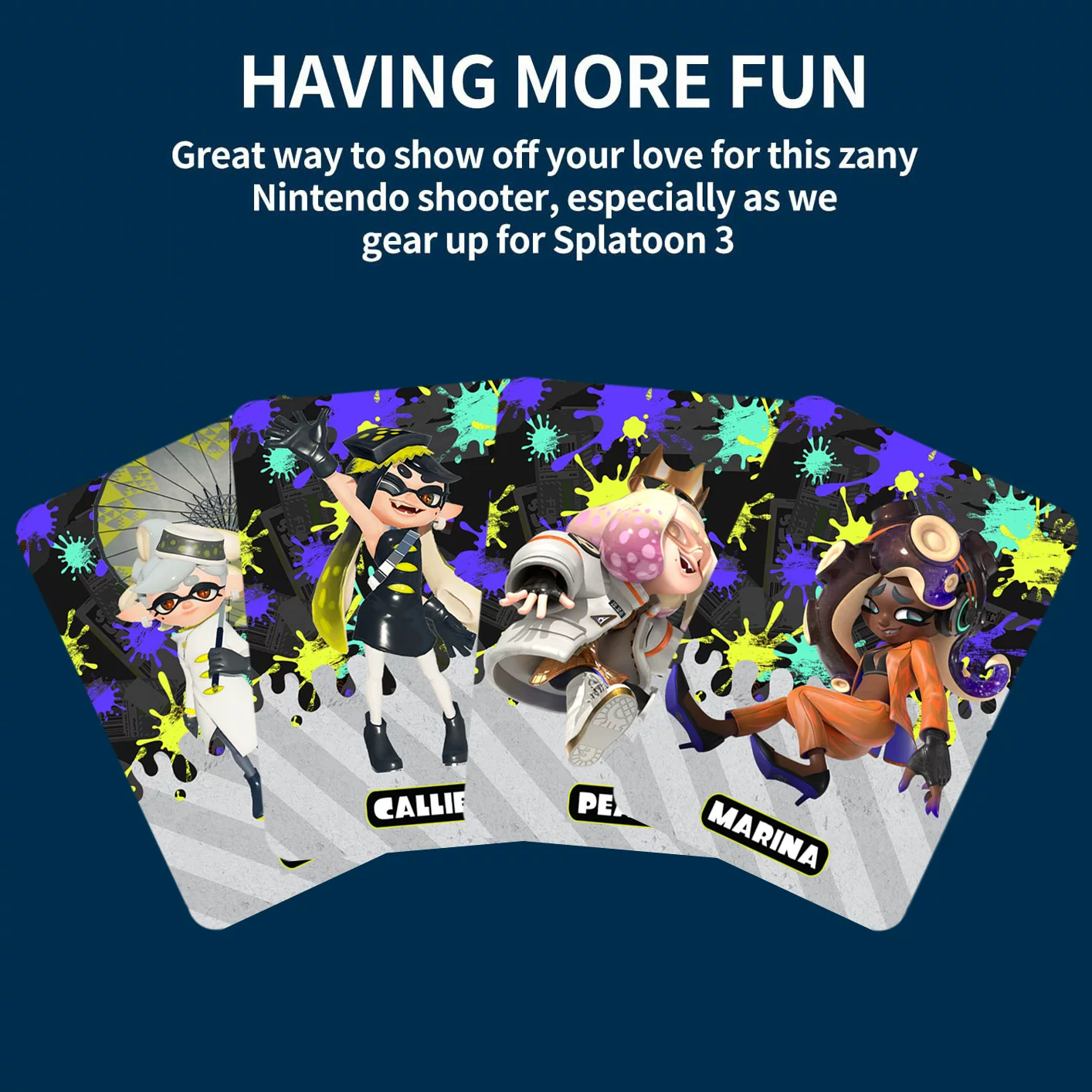 Splatoon 3 amiibo Caspra Escape Splatoon 123rd generation universal clothing nfc linkage card