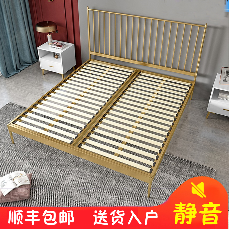 Nordic Light Extravaganza Bed Thickened Reinforcement Minimalist Modern Ins Nets Red 1 5 Princess Single 1 8 m Double beds-Taobao