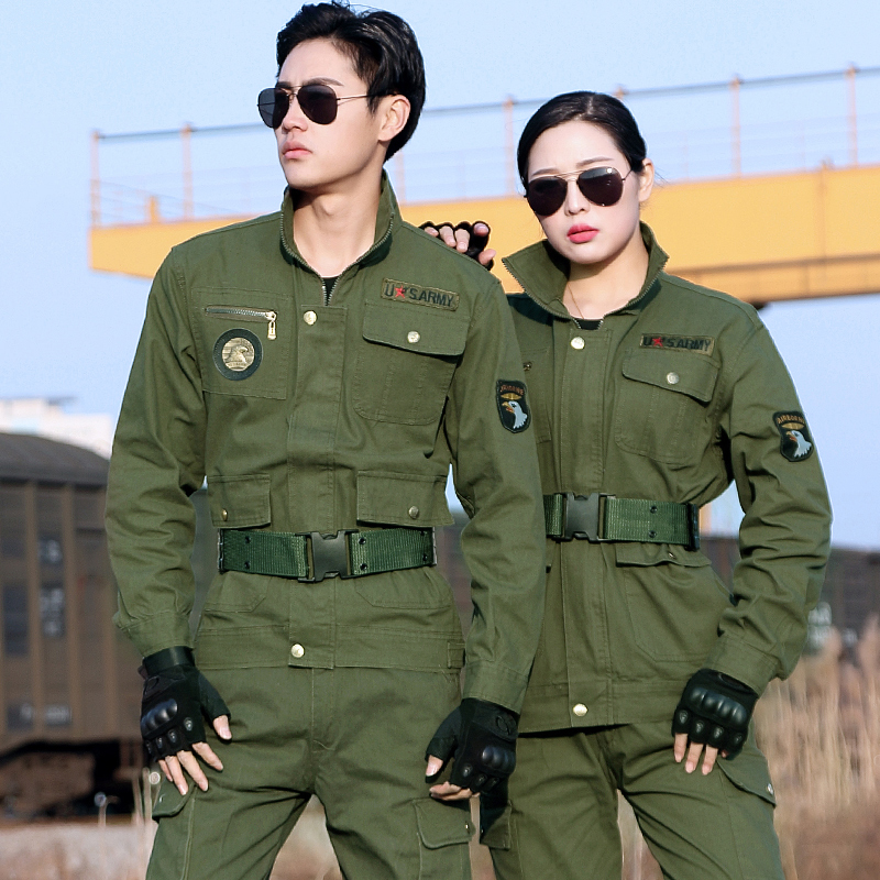 Abrasion resistant 101 air drop Division camouflak suit men's work training clothes Raubao Army fans working army green jacket