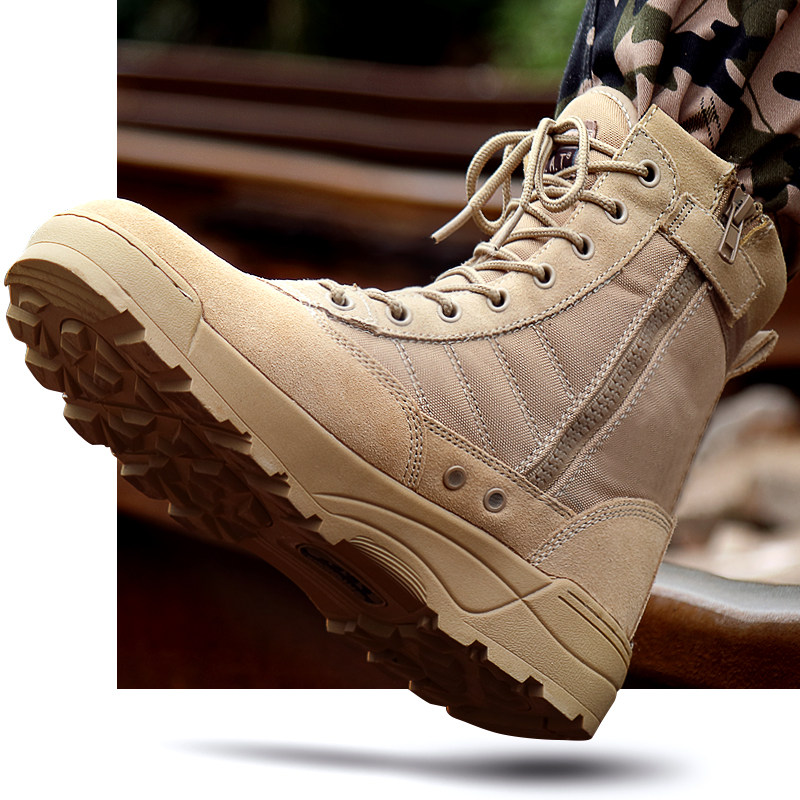 High cylinder combat training boots male and female autumn winter combat boots Desert Mountaineering Shoes Subtactic for training ultra-light damping