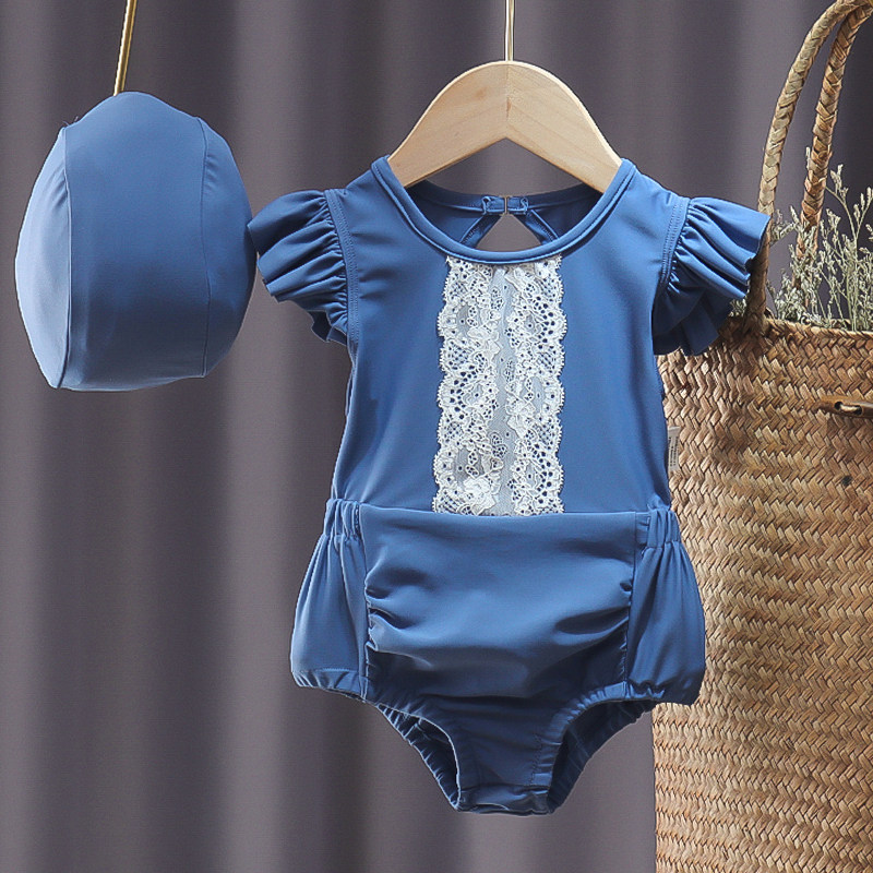 Girl Swimsuit 2022 New South Korea Children Swimwear Net Red Two-Year-Old Female Baby Swimsuit Xia Cute Princess