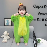 Детское демисезонное боди, термобелье, пижама, детский динозавр для выхода на улицу, увеличенная толщина