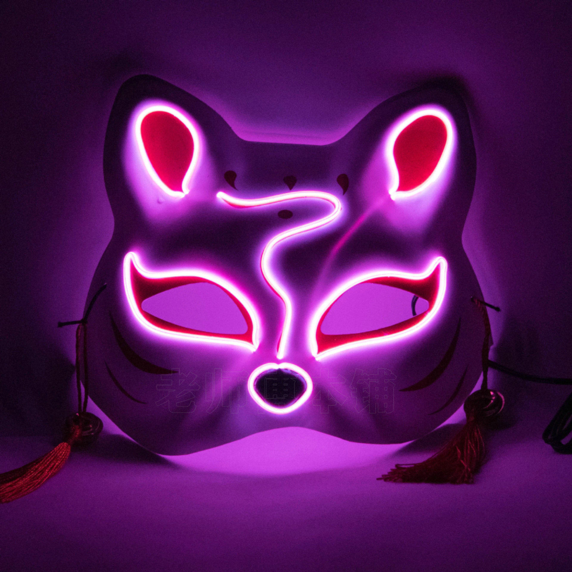 Firefly Semi-Face Cat Fox glowing Fairy Mask Mask Animation Shuttle Net Red Firefly Week Christmas