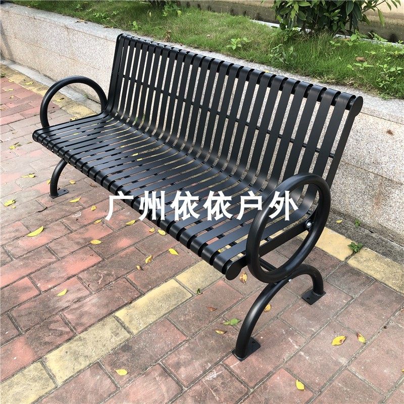 black park chair outdoor metal bench wrought iron landscape sitting bench community public seating municipal engineering bench
