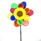 Разноцветная дорожная двухэтажная игрушка «Ветерок» для детского сада на солнечной энергии, подарок на день рождения, подсолнух