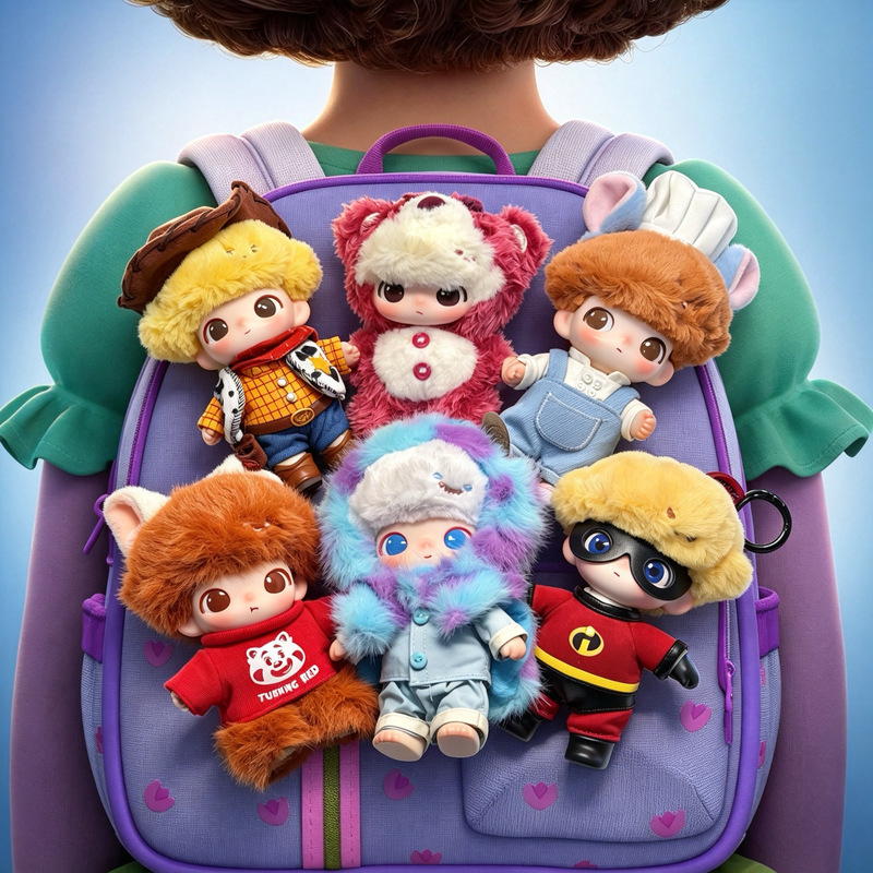 Bubble Mart Dimoo Pixar World×Pixar Collaboration Series Vinyl Plush Pendant Blind Box Gift