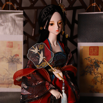 Doll girl Barbie simulation toy oversized gift box set for birthday gift Childrens Day Chinese ancient style