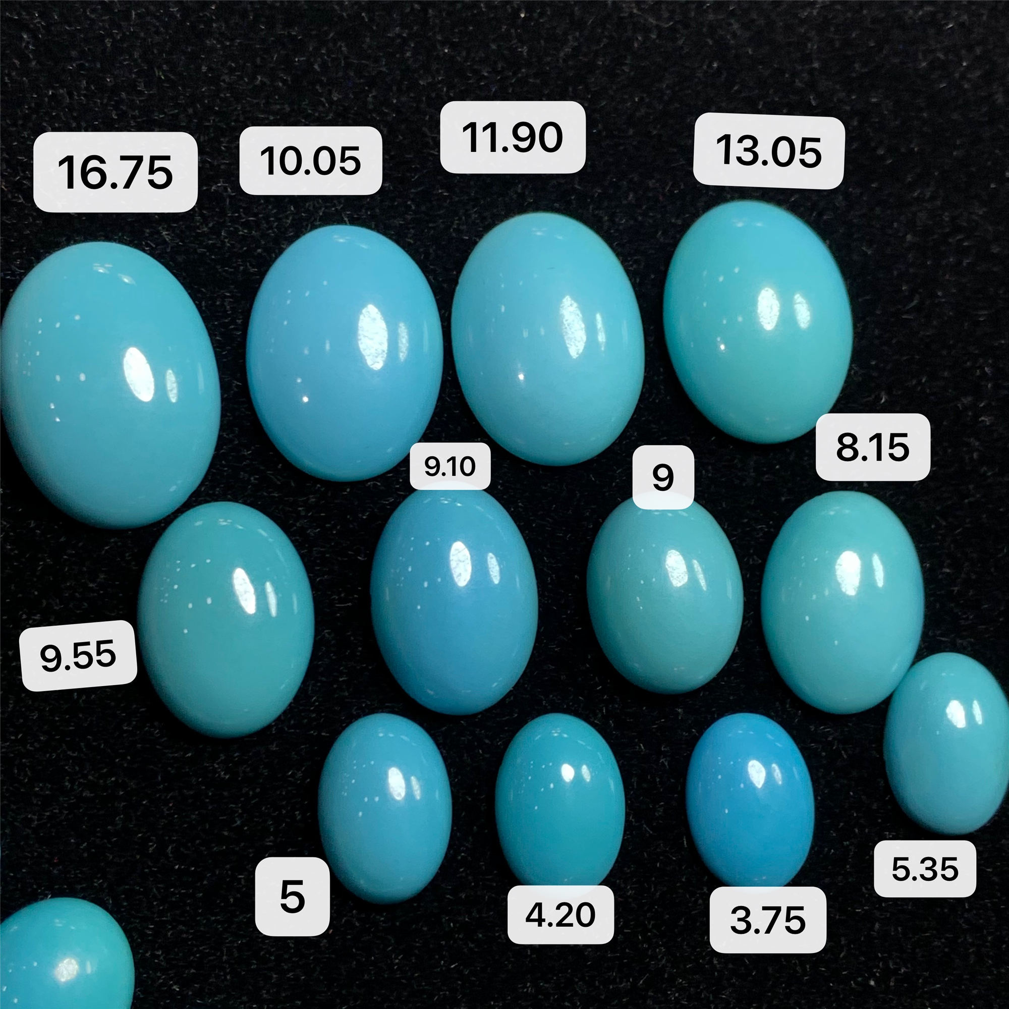 (Soloni) Natural Gem Beauty Pine Stone Color Jewel Withdrawal Face DIY Studded Ring Pendant