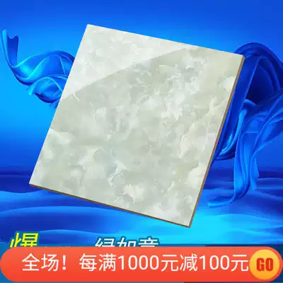 Living room Bedroom all-ceramic floor tiles Tile full cast glaze 600 800 Dining room hall background wall Guest bedroom green Ruyi