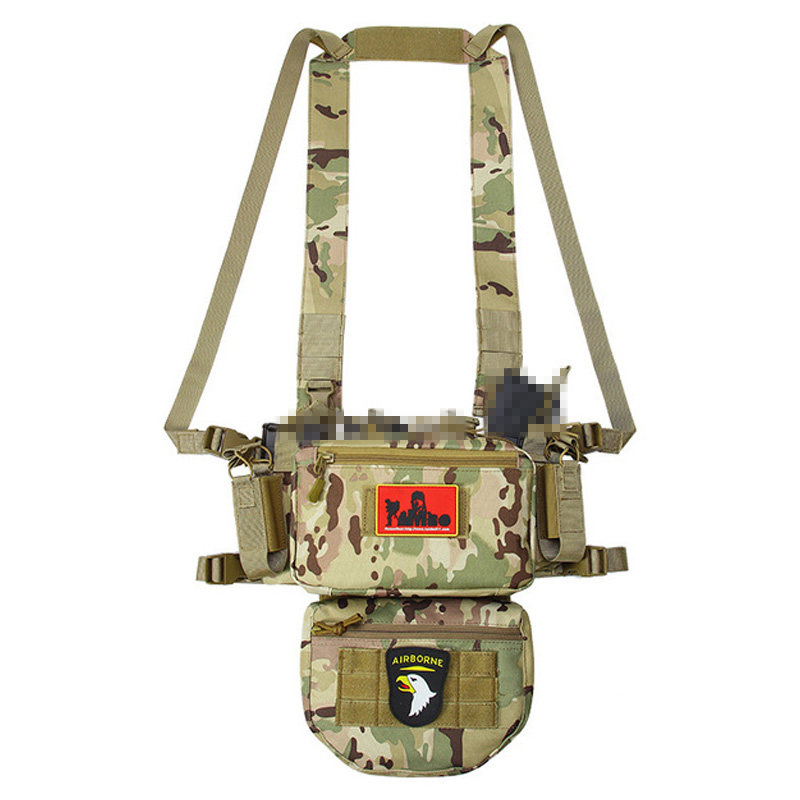 2021 summer SEAL tactical multi-functional chest hanging American camouflage army fan CS training protective vest