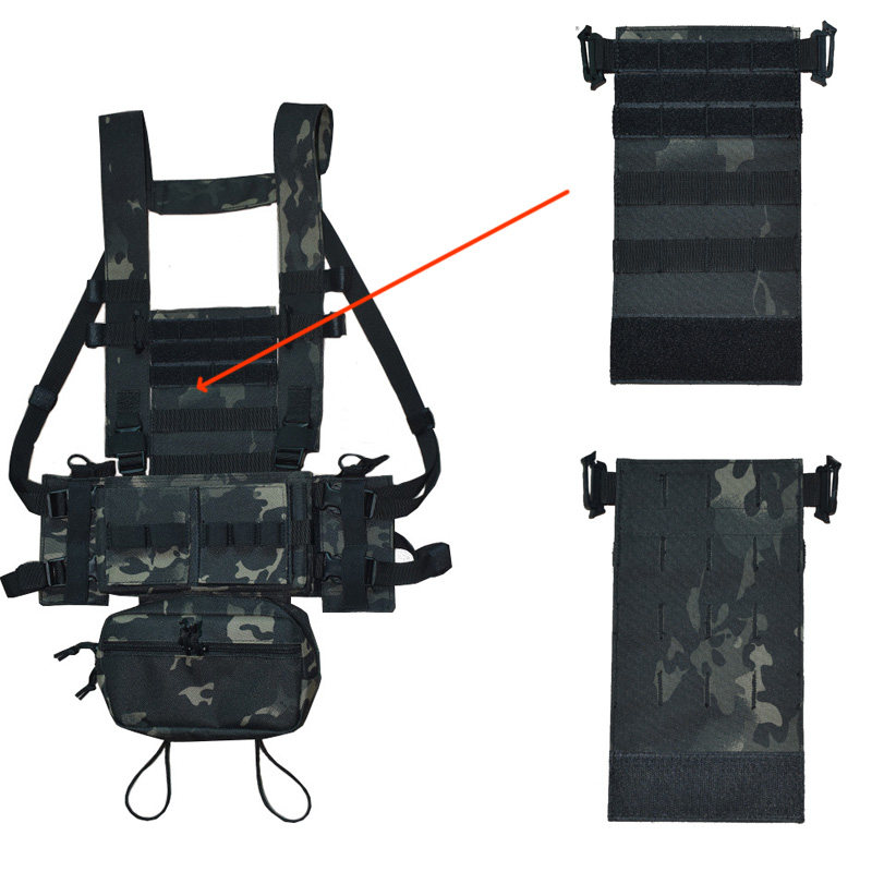 Outdoor military fan seal six team lightweight MK3 chest hanging accessory board D3 tactical vest MOLLE chest hanging board
