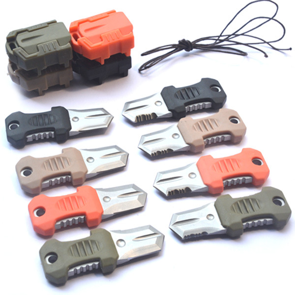 Beetle tactical vest buckle backpack molle system uses EDC portable mini knife