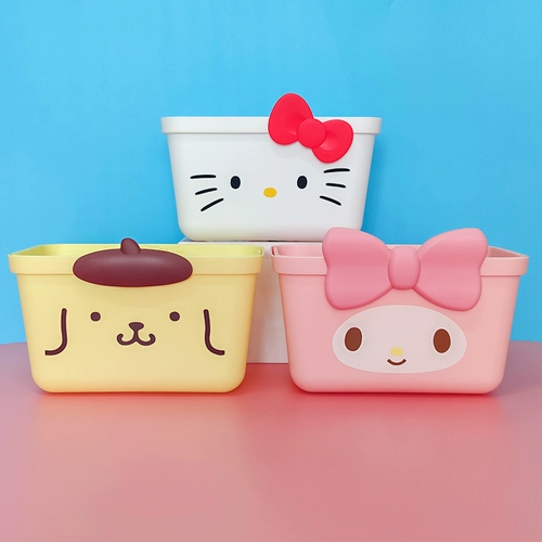 Miniso Famous Sanrio Merlitti Handbane Boske Boske Boske Hellokiity Студенческая корзина для хранения