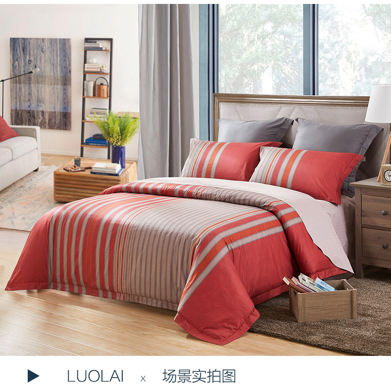 Carolina gia đình dệt bốn bông vải chéo chăn thời trang giường đôi 1,5 1,8 m - Bộ đồ giường bốn mảnh bộ chăn ga gối đệm giảm giá