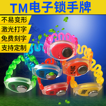 Sauna lock hand brand bathroom key bracelet TM card electronic induction lock number plate bath key bracelet